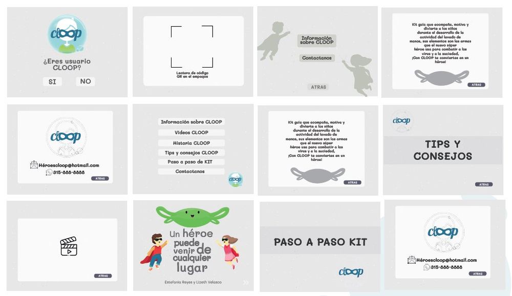 CLOOP wireframes