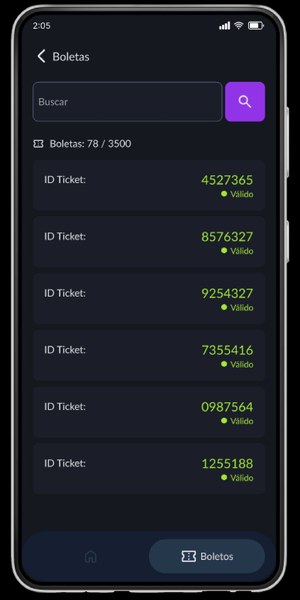 Ticket history